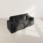 Voir la diapositive 6 : BEST MOBILIER Nicole - canapé droit 4 places convertible avec coffre en tissu