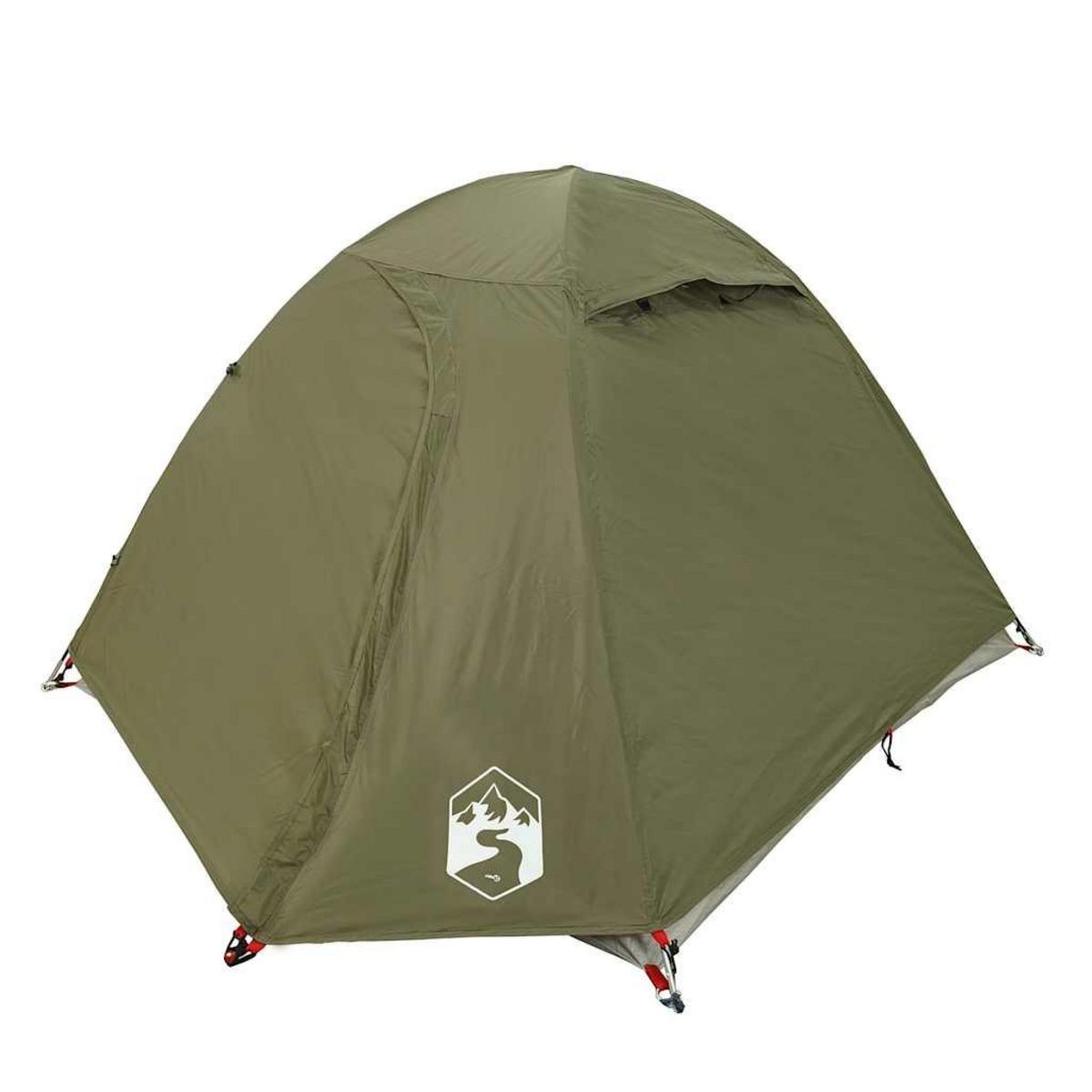 VIDAXL Tente de camping a dome 2 personnes vert olive impermeable