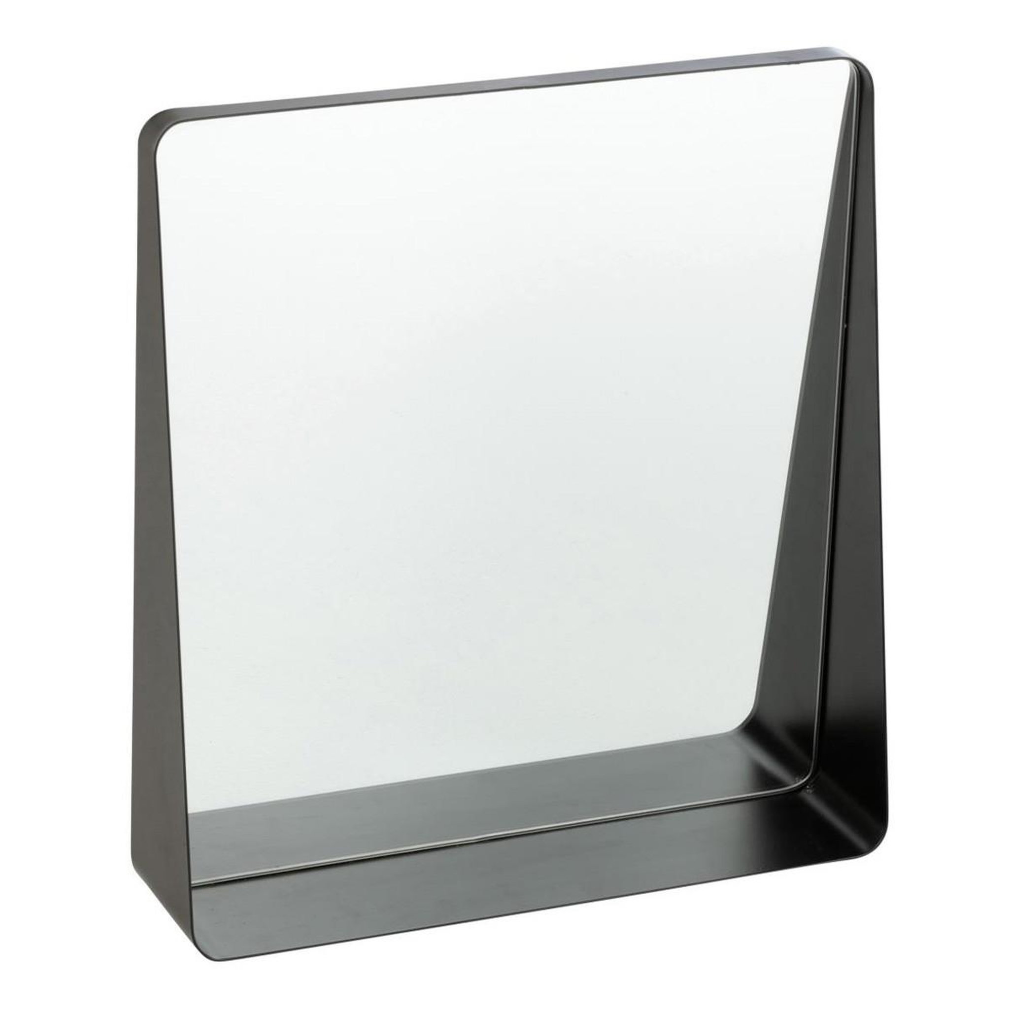 J-LINE Miroir Mural en Métal  Alejandro  41cm Noir