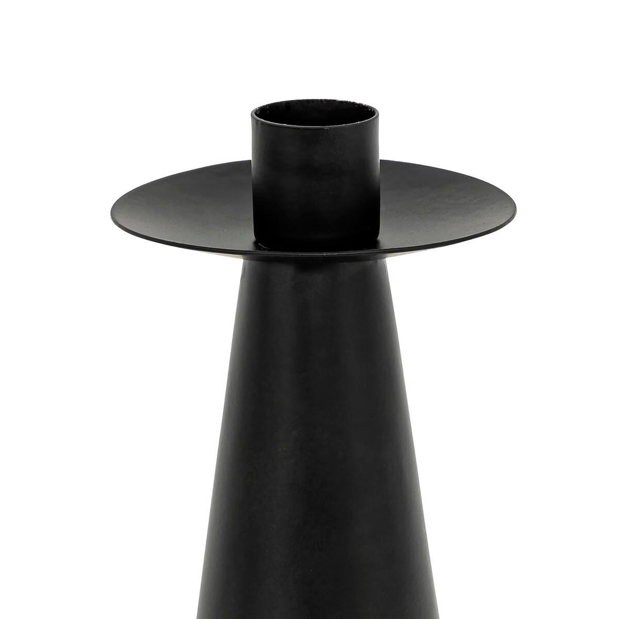 Voir la diapositive 4 : ATMOSPHERA Lot de 2 bougeoirs en métal  automne  24cm noir