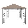 Voir la diapositive 4 : VIDAXL Belvedere avec moustiquaire 6x3x2,73 m Taupe 180 g/m^2
