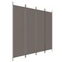 Voir la diapositive 2 : VIDAXL Cloison de separation 4 panneaux Anthracite 200x220 cm Tissu