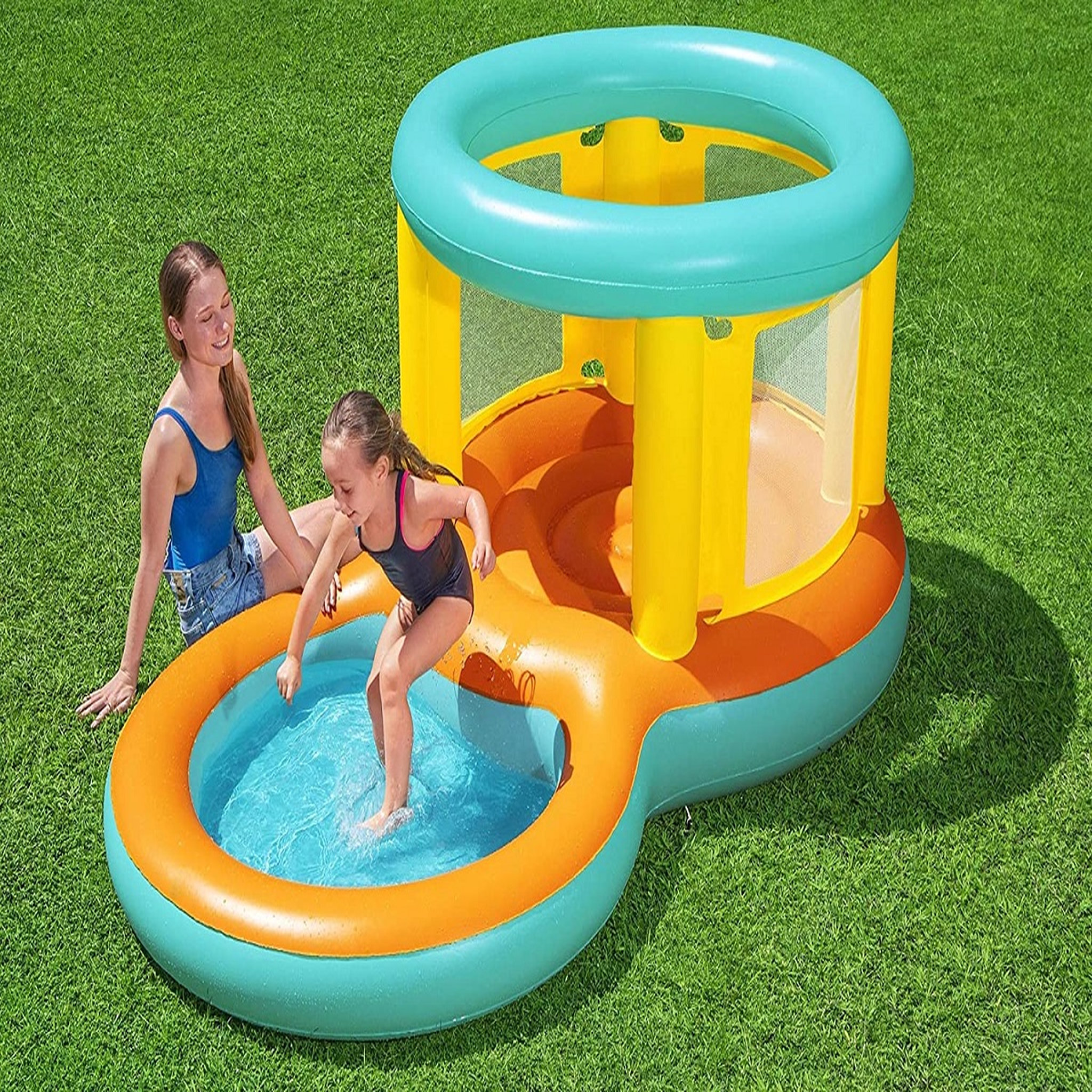 Voir la diapositive 8 : BESTWAY Château gonflable Bestway avec pataugeoire Jumptopia