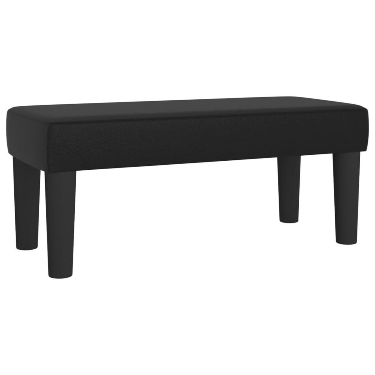 VIDAXL Banc Noir 70x30x30 cm Similicuir