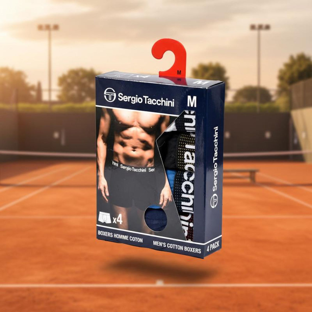 SERGIO TACCHINI Sergio Tacchini Pack de Boxers Homme Lot de 4