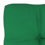 VIDAXL Coussin de palette vert 80x80x10 cm tissu