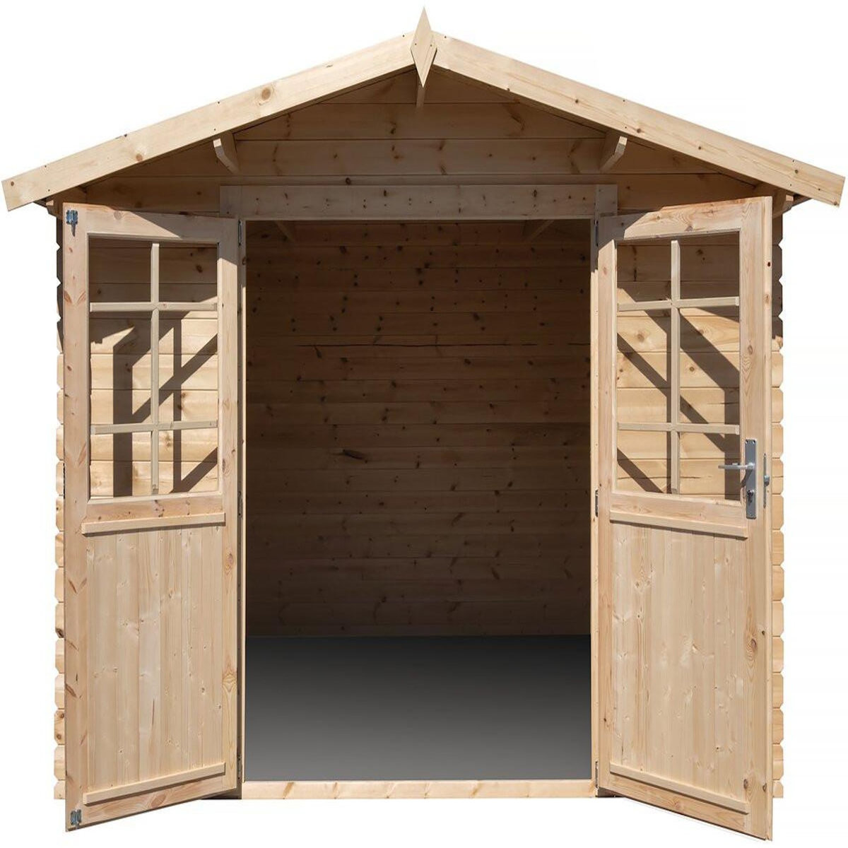 Habitat et Jardin Abri de jardin bois 9.4 m²  Lys  - 320 x 298 x 225 cm - 28 mm