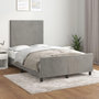 Voir la diapositive 1 : VIDAXL Cadre de lit sans matelas gris clair 120x200 cm velours