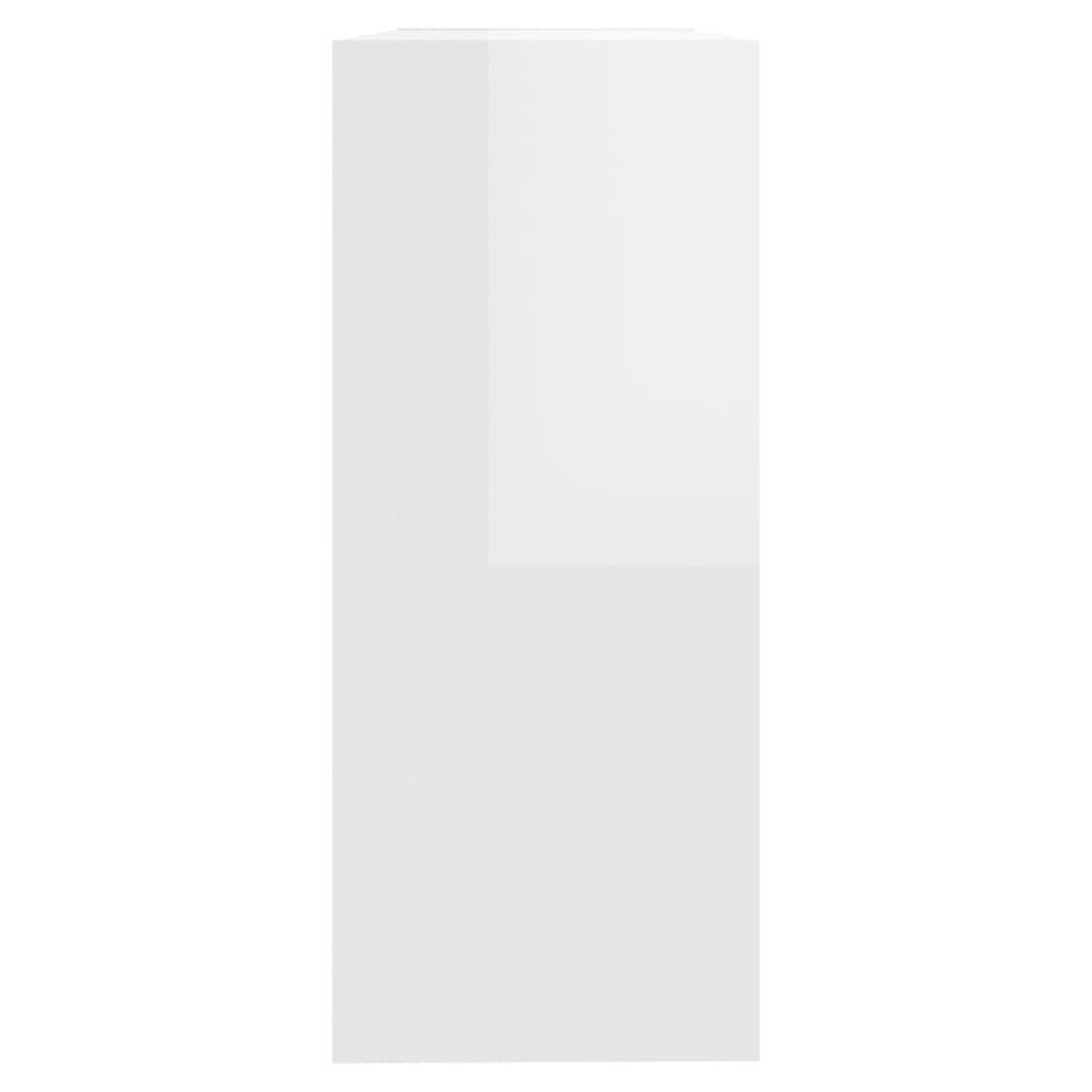 Voir la diapositive 4 : VIDAXL Bibliotheque/Separateur de piece Blanc brillant 100x30x72 cm