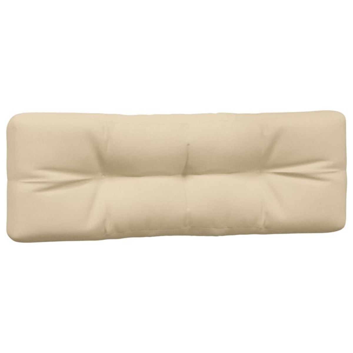 VIDAXL Coussins de palette lot de 2 beige tissu
