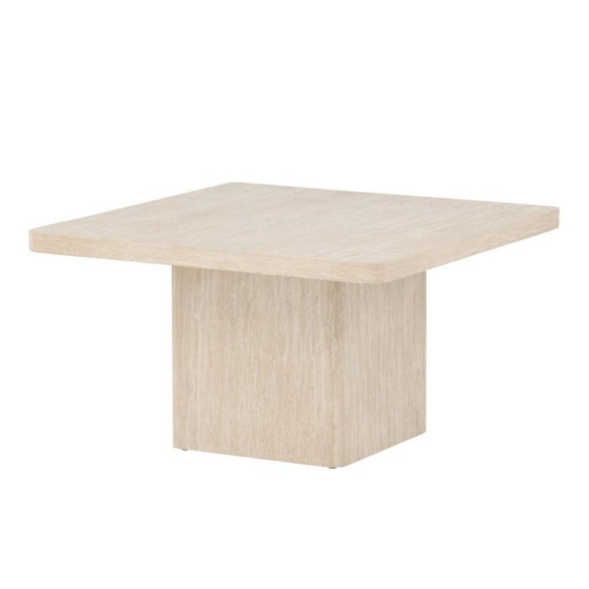 Paris Prix Table Basse Effet Travertin  Qvart  80cm Beige