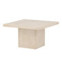 Voir la diapositive 1 : Paris Prix Table Basse Effet Travertin  Qvart  80cm Beige
