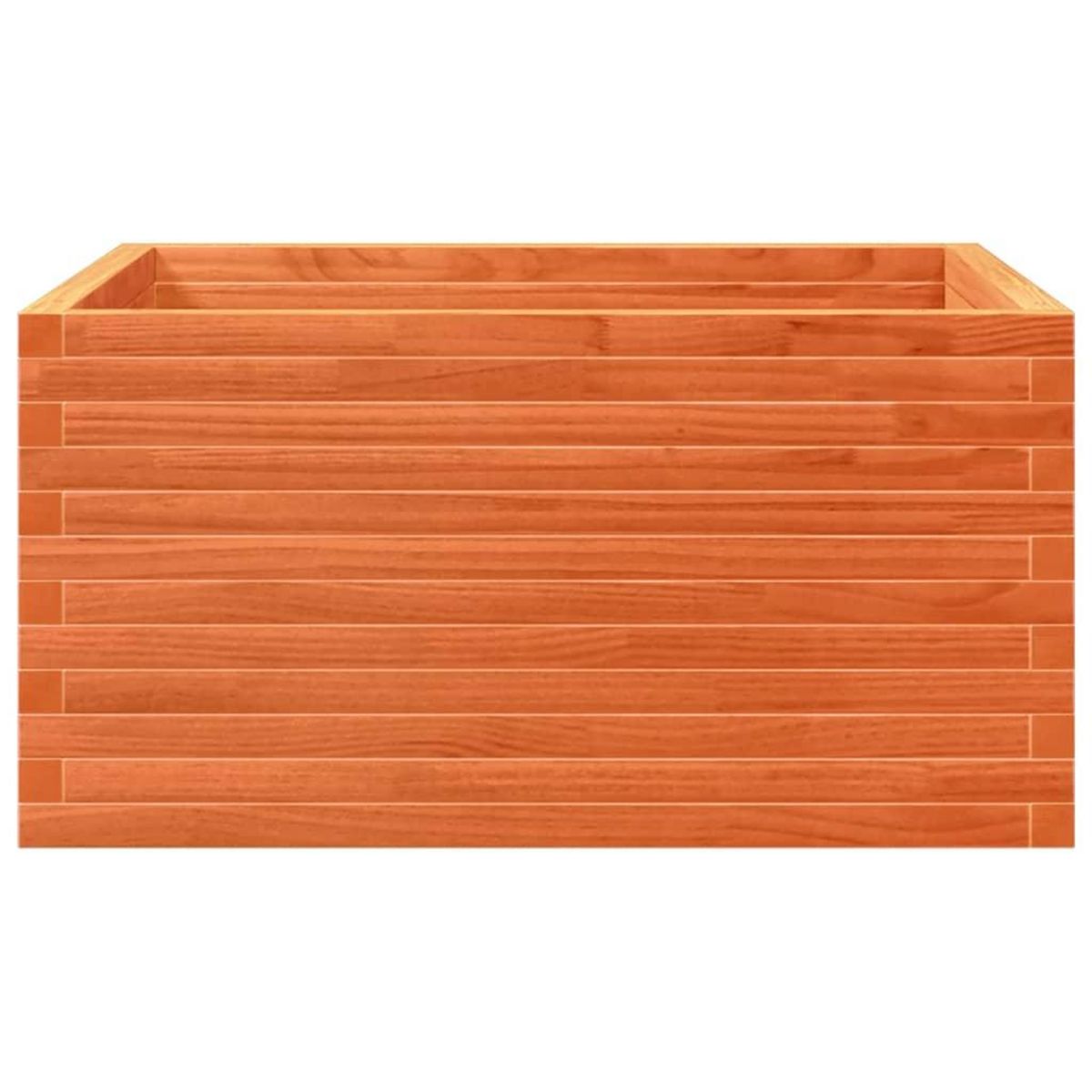 VIDAXL Jardiniere cire marron 90x90x46 cm bois de pin massif