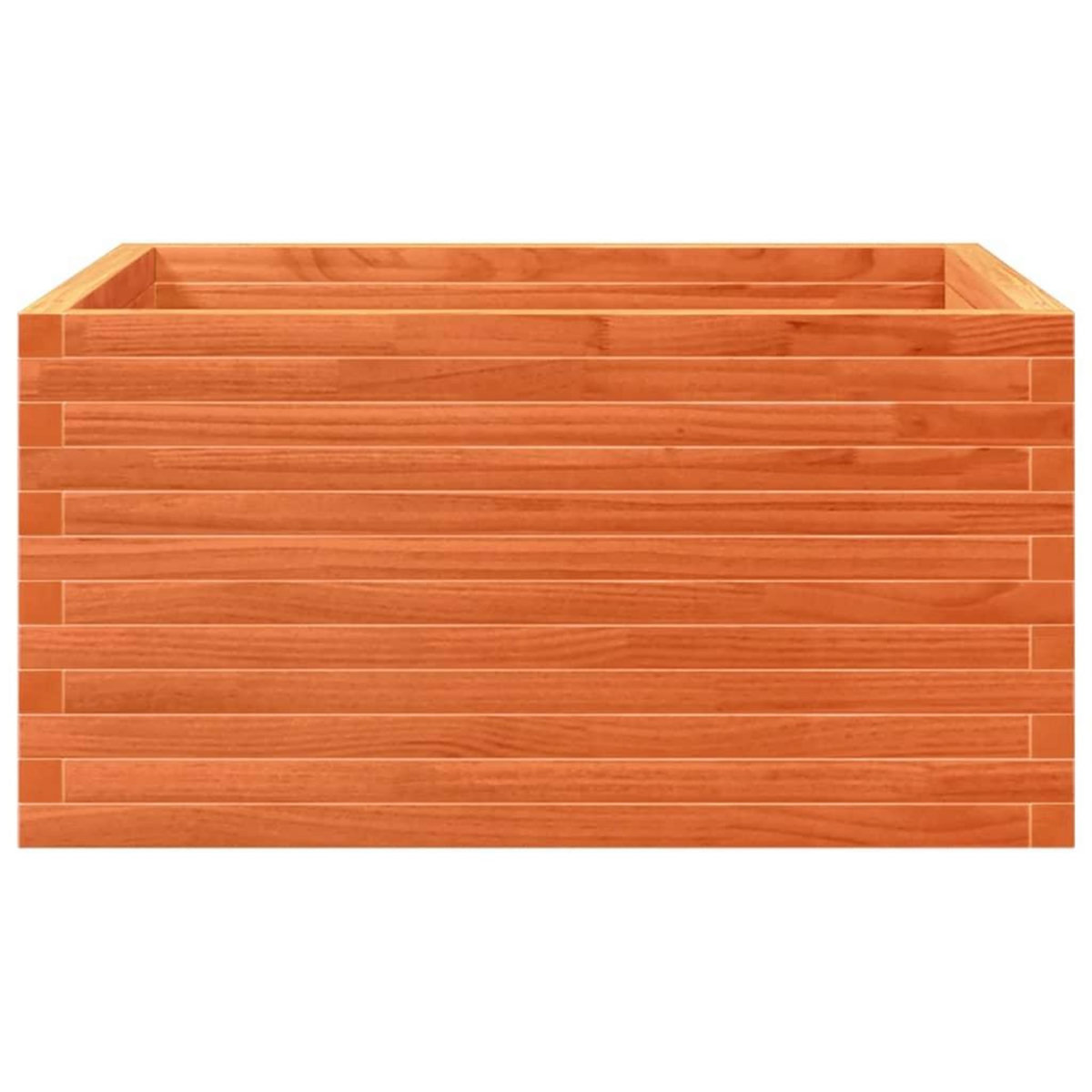 VIDAXL Jardiniere cire marron 90x90x46 cm bois de pin massif