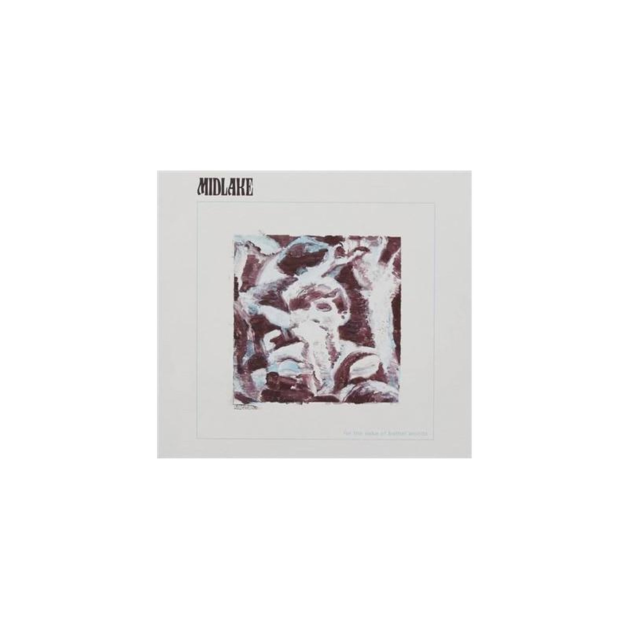 Vinyle midlake « for the sake of bethel woods » pochette carrée, illustration monochrome et tons