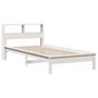 Voir la diapositive 3 : VIDAXL Lit bibliotheque sans matelas blanc 75x190cm bois de pin massif