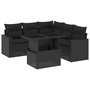 Voir la diapositive 2 : VIDAXL Salon de jardin 6 pcs avec coussins noir resine tressee
