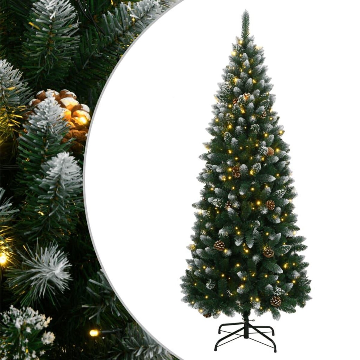 VIDAXL Sapin de Noël artificiel 150 LED 120 cm