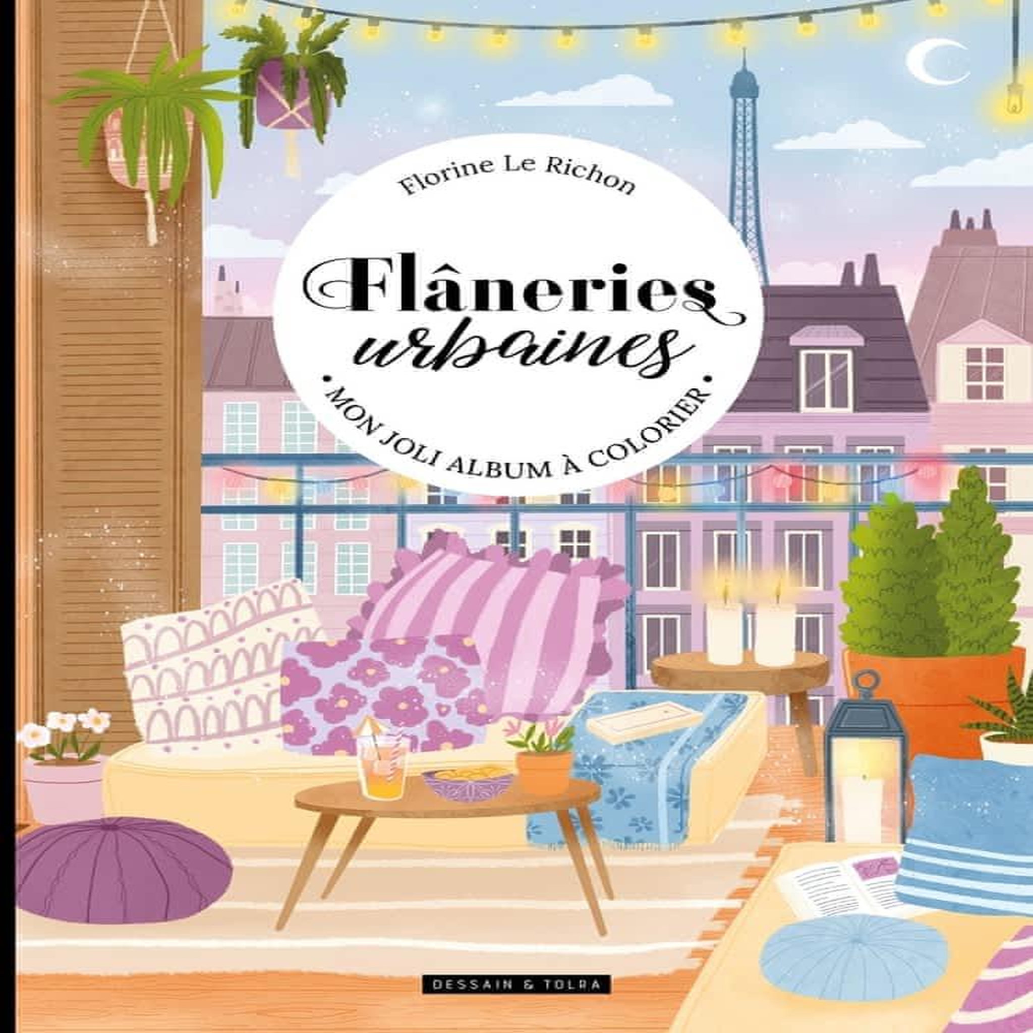 FLANERIES URBAINES. MON JOLI ALBUM A COLORIER, Le Richon Florine