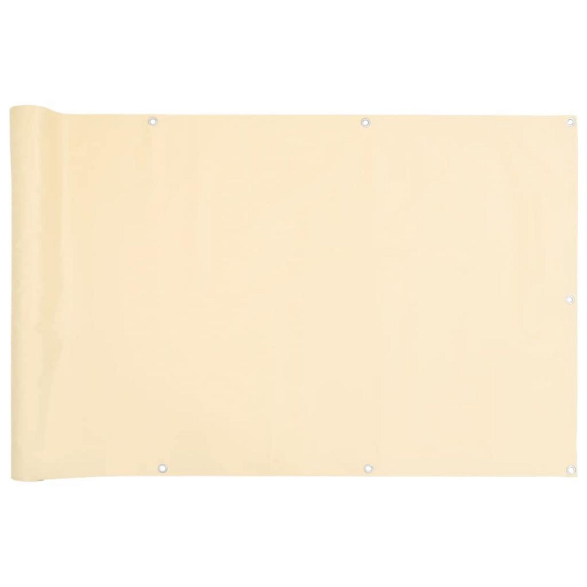 VIDAXL Ecran d'intimite de balcon creme 1000x120 cm PVC