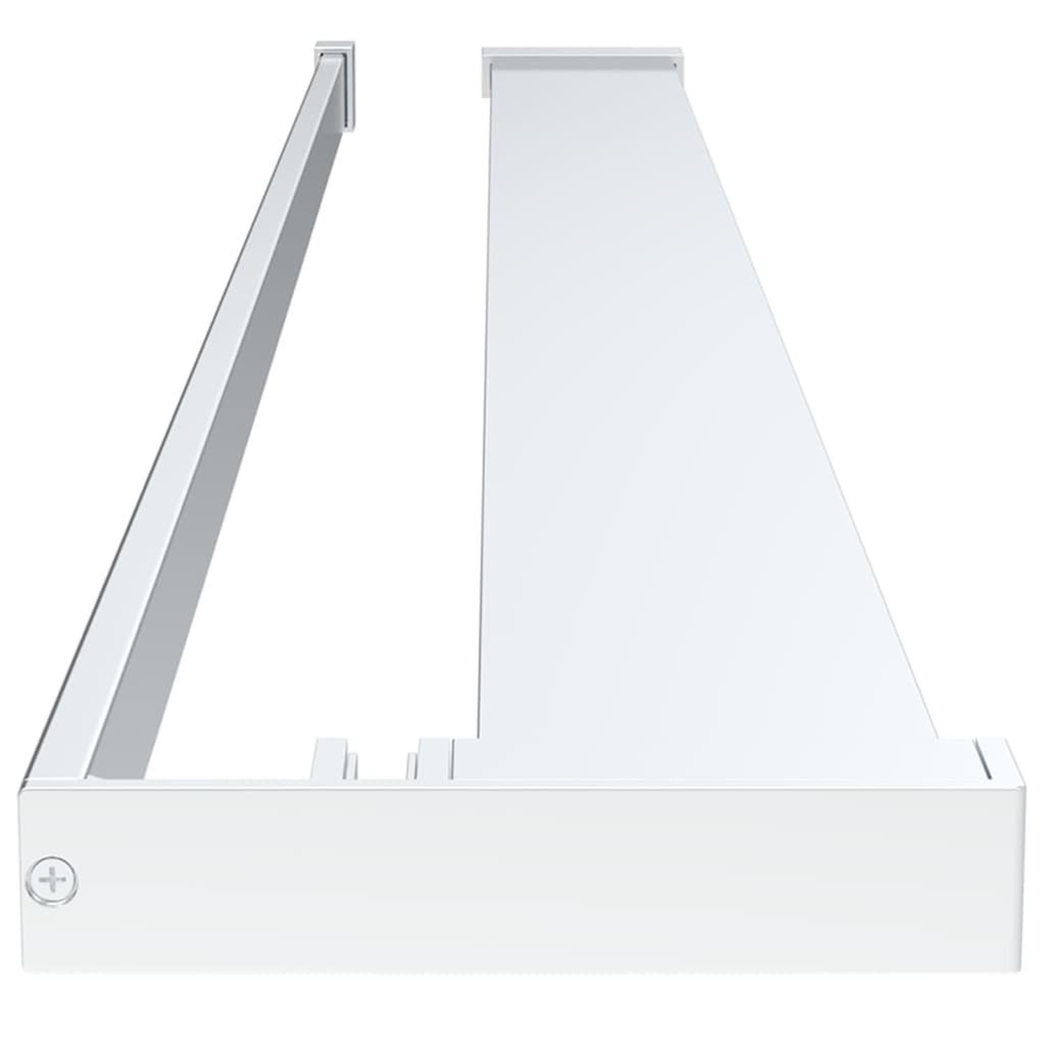 Voir la diapositive 4 : VIDAXL Etagere de douche paroi de douche a l'italienne Chrome 100 cm