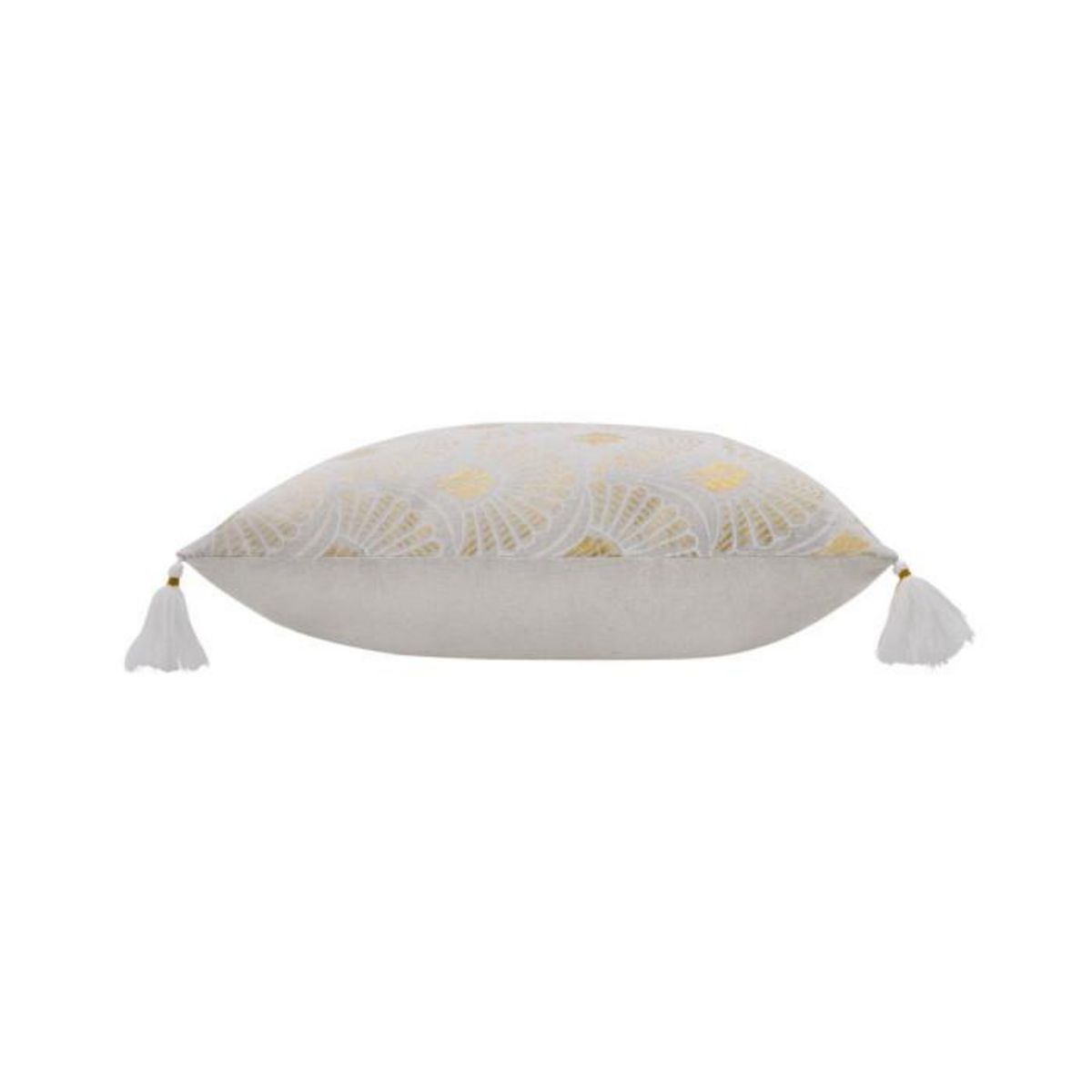 Paris Prix Coussin Déco Imprimé Métallisé  Layoa  45x45cm Naturel