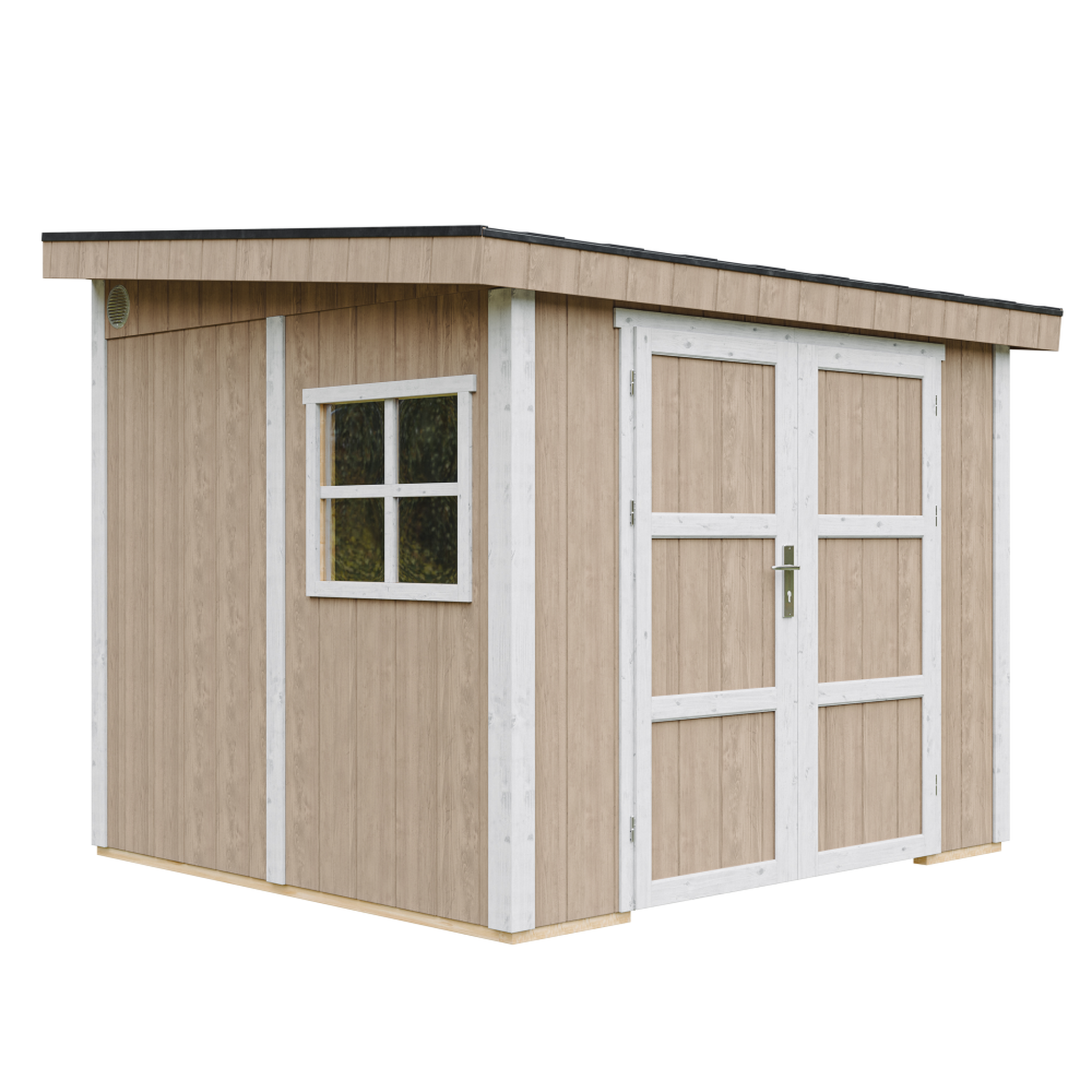 Voir la diapositive 2 : TIMBELA Abri de jardin qualité premium 5,9 m² 231x248x294 cm sans plancher et paroi latérale m938b