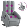 Voir la diapositive 2 : VIDAXL Fauteuil de massage inclinable Gris clair Tissu