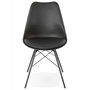 Voir la diapositive 3 : Paris Prix Chaise Design  Tripoli  83cm Noir