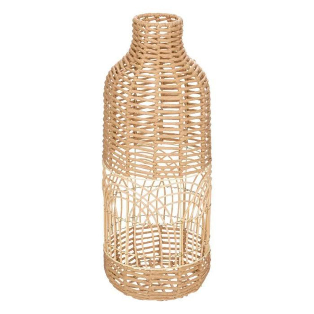 ATMOSPHERA Vase Design en Rotin  Lour  55cm Beige