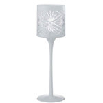 Paris Prix Photophore sur Pied Déco  Santorini  30cm Blanc