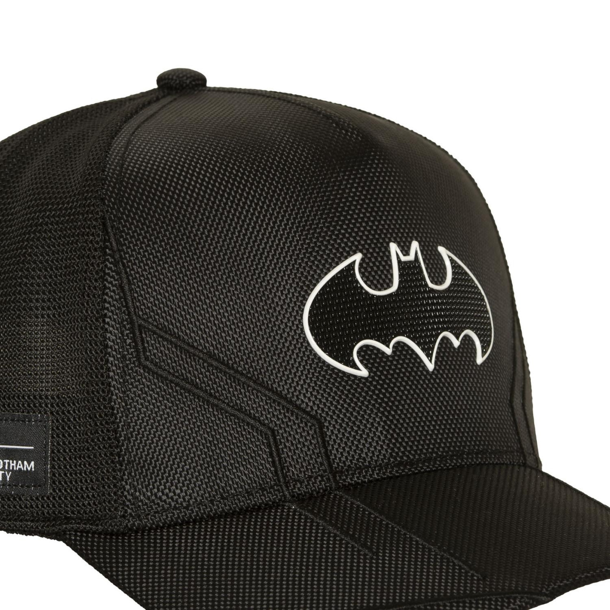 Voir la diapositive 3 : CAPSLAB Casquette trucker premium filet et logo pu dc comics batman tec