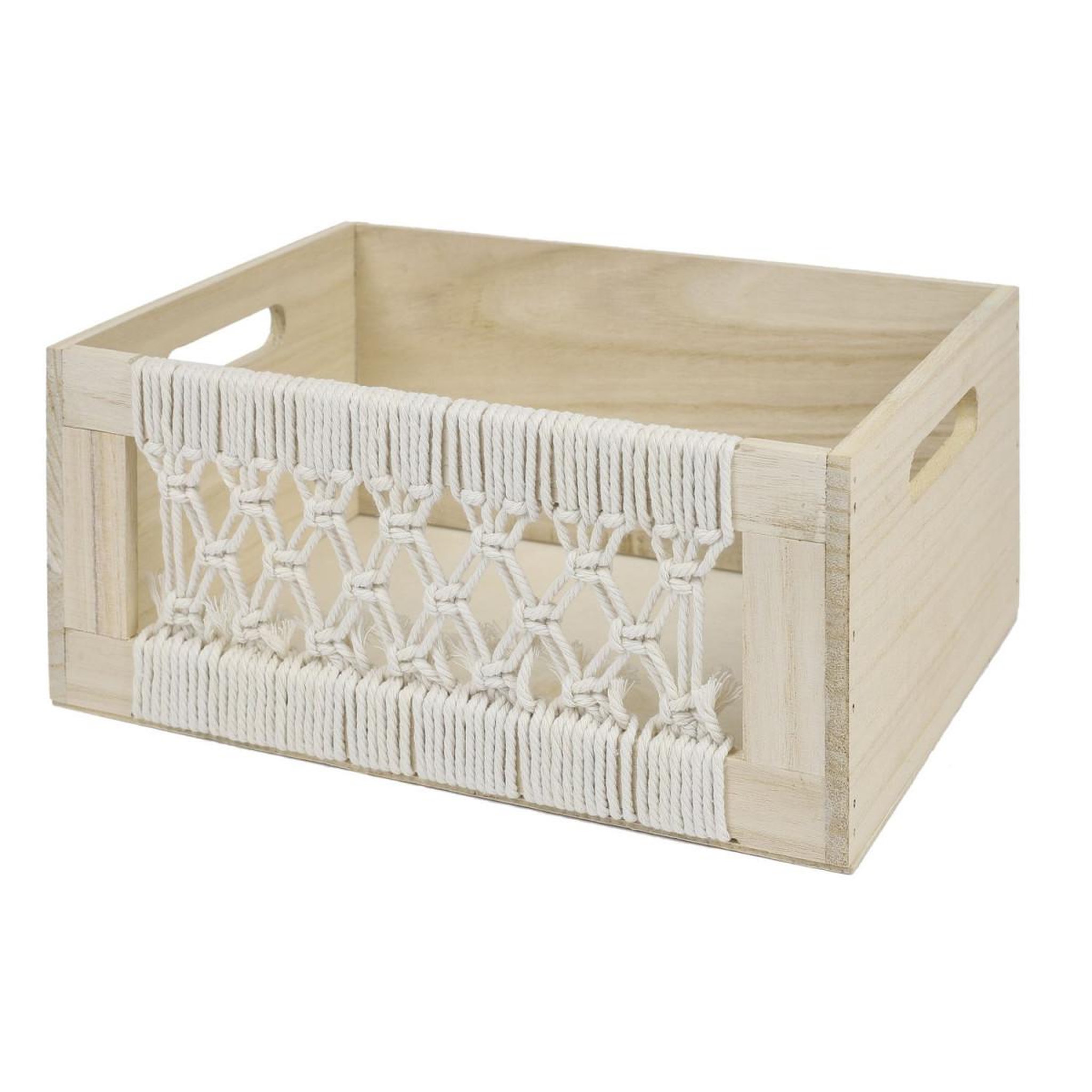 Voir la diapositive 5 : The Home Deco Factory Lot de 3 caisses gigognes  boho  35cm beige