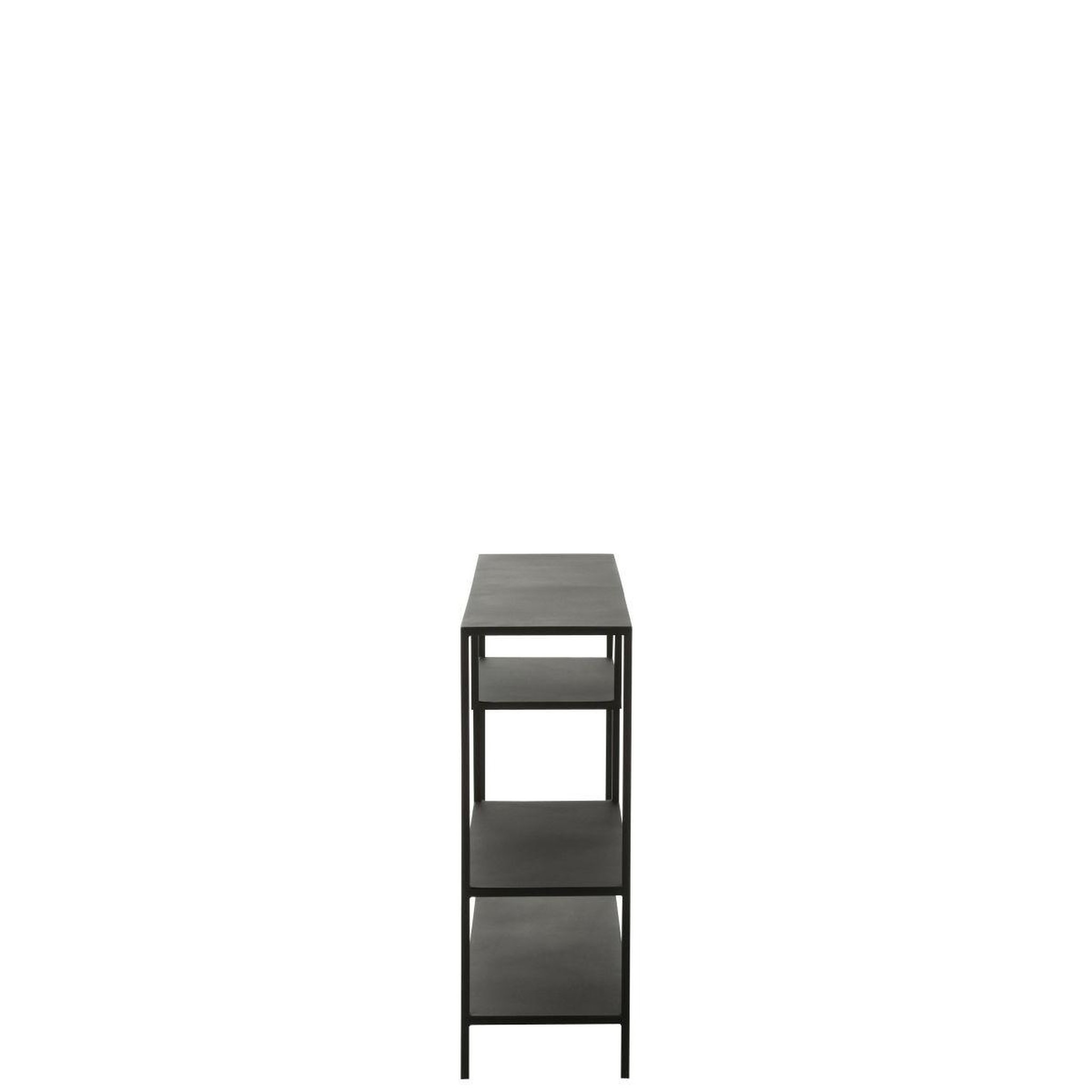 Voir la diapositive 2 : J-LINE Étagère design en métal  elsie  120cm noir