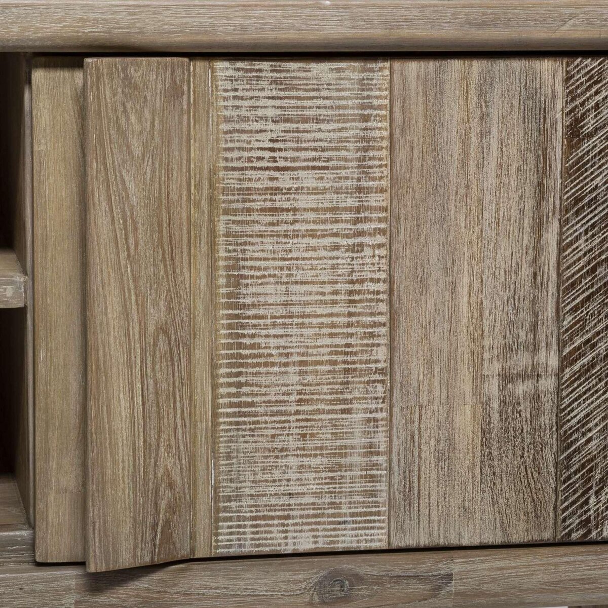 ATMOSPHERA Meuble TV 2 portes en bois BANILA - Beige