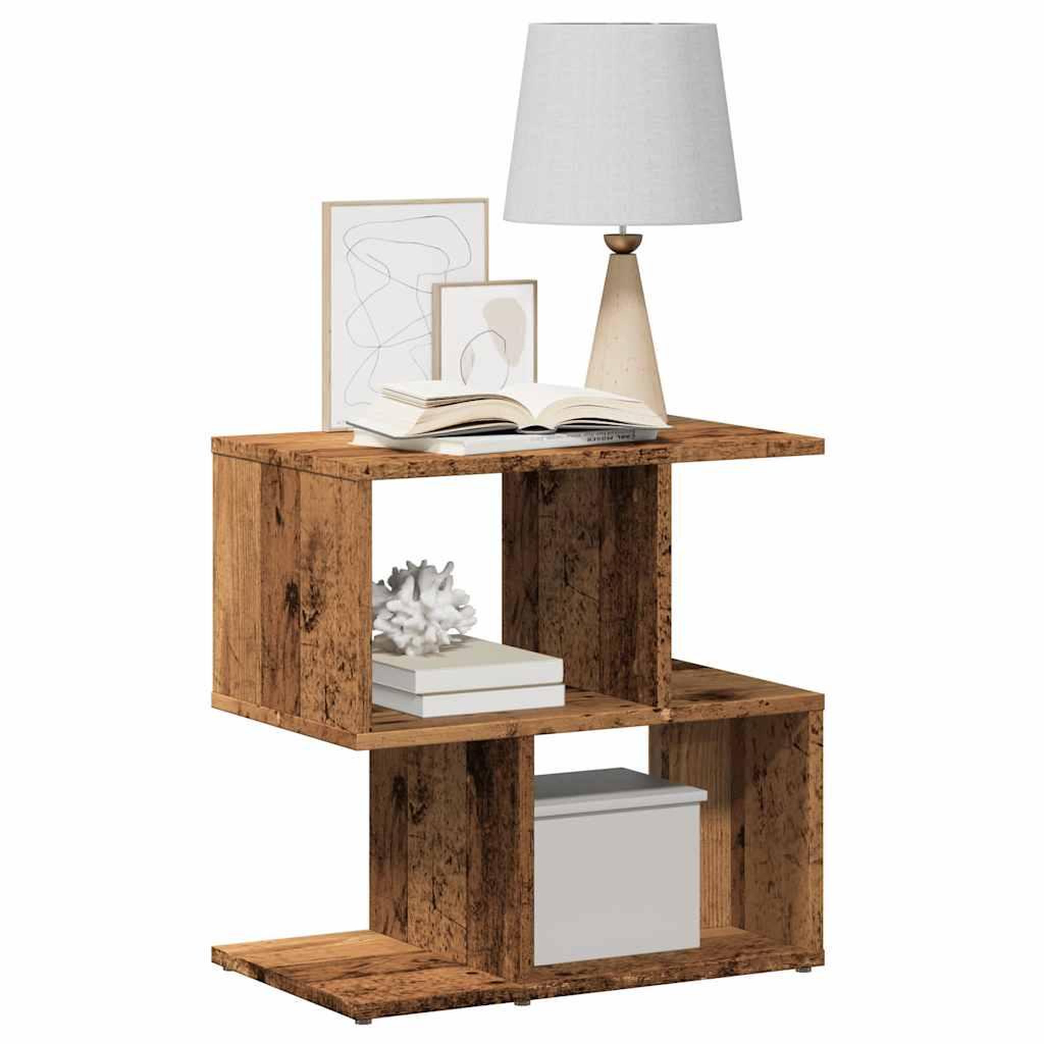 VIDAXL Table de chevet vieux bois 50x30x51,5 cm bois d'ingenierie