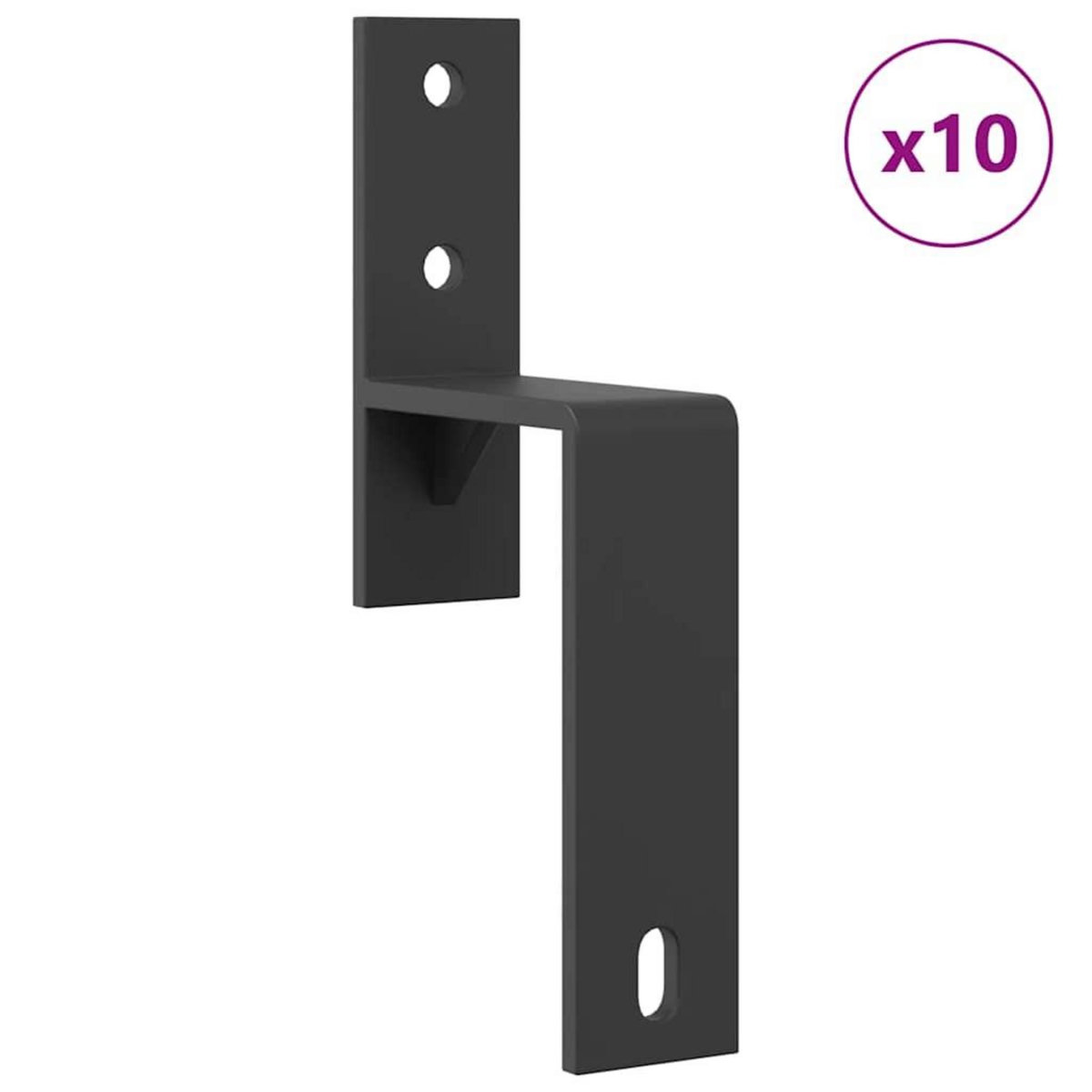 VIDAXL Kit de quincaillerie de porte coulissante 400 cm acier noir