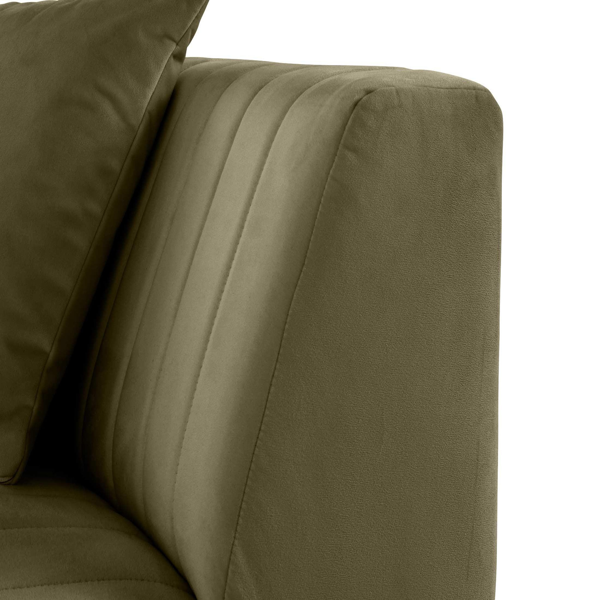 Voir la diapositive 5 : LISA DESIGN Nova - module d'assise d'angle réversible - en velours