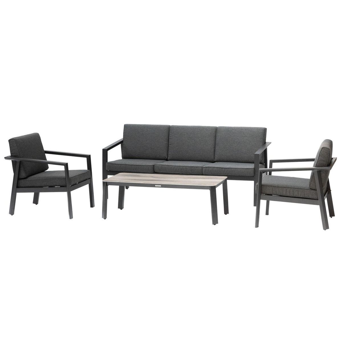 HESPERIDE Salon de jardin Pavane en aluminium