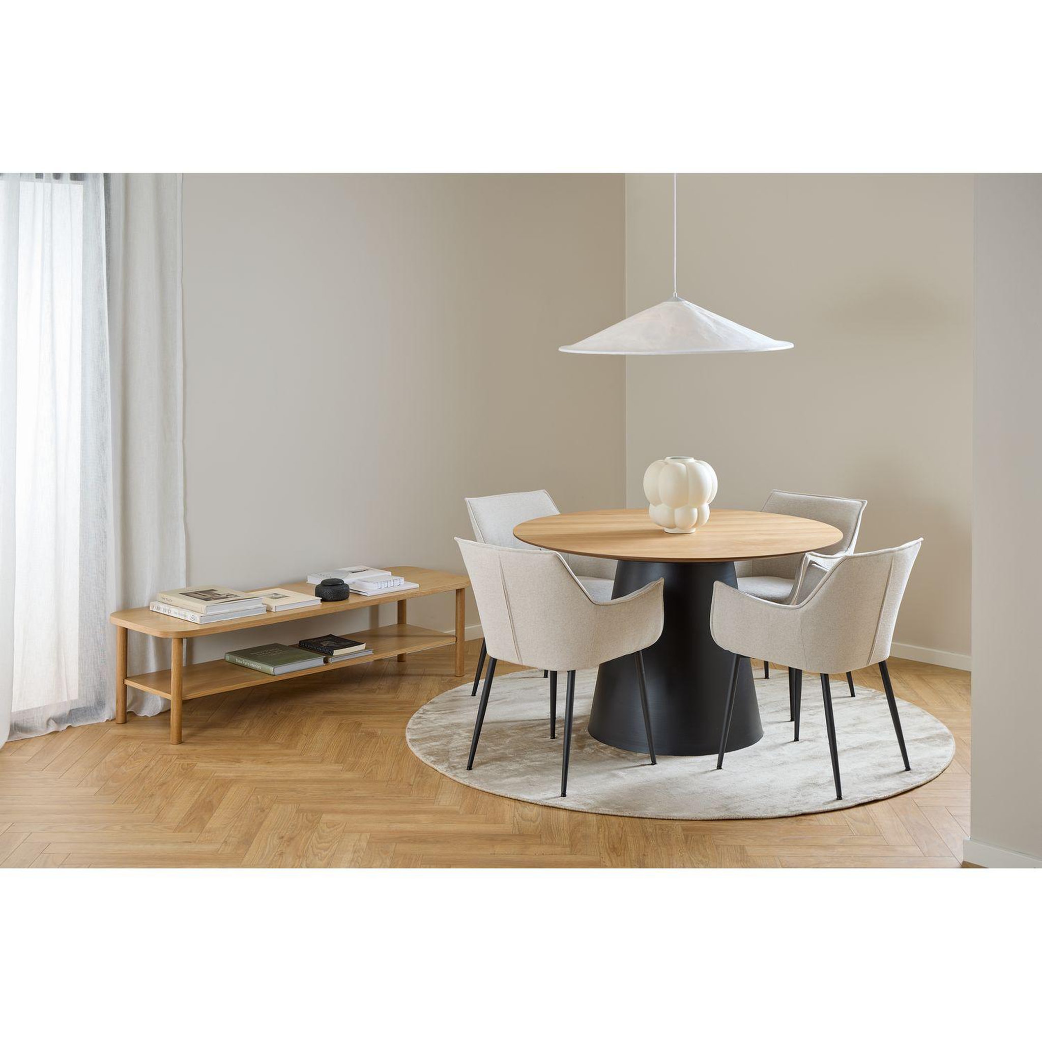 Voir la diapositive 3 : TOILINUX Lot de 2 chaises de salle à manger avec accoudoirs SORRENTO