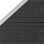 VIDAXL Panneau de cloture WPC 95x(105-180) cm Gris