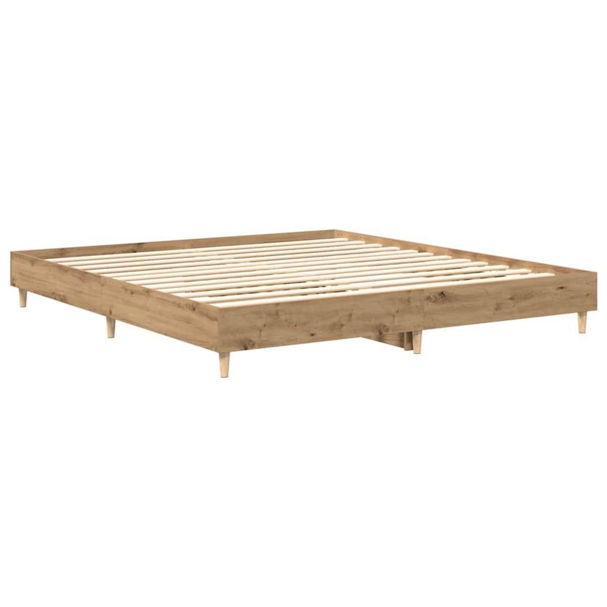 VIDAXL Cadre de lit sans matelas chene artisanal 180x200 cm