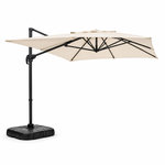 CONCEPT USINE Parasol rectangulaire 2x3m déporté rotatif écru PIANA