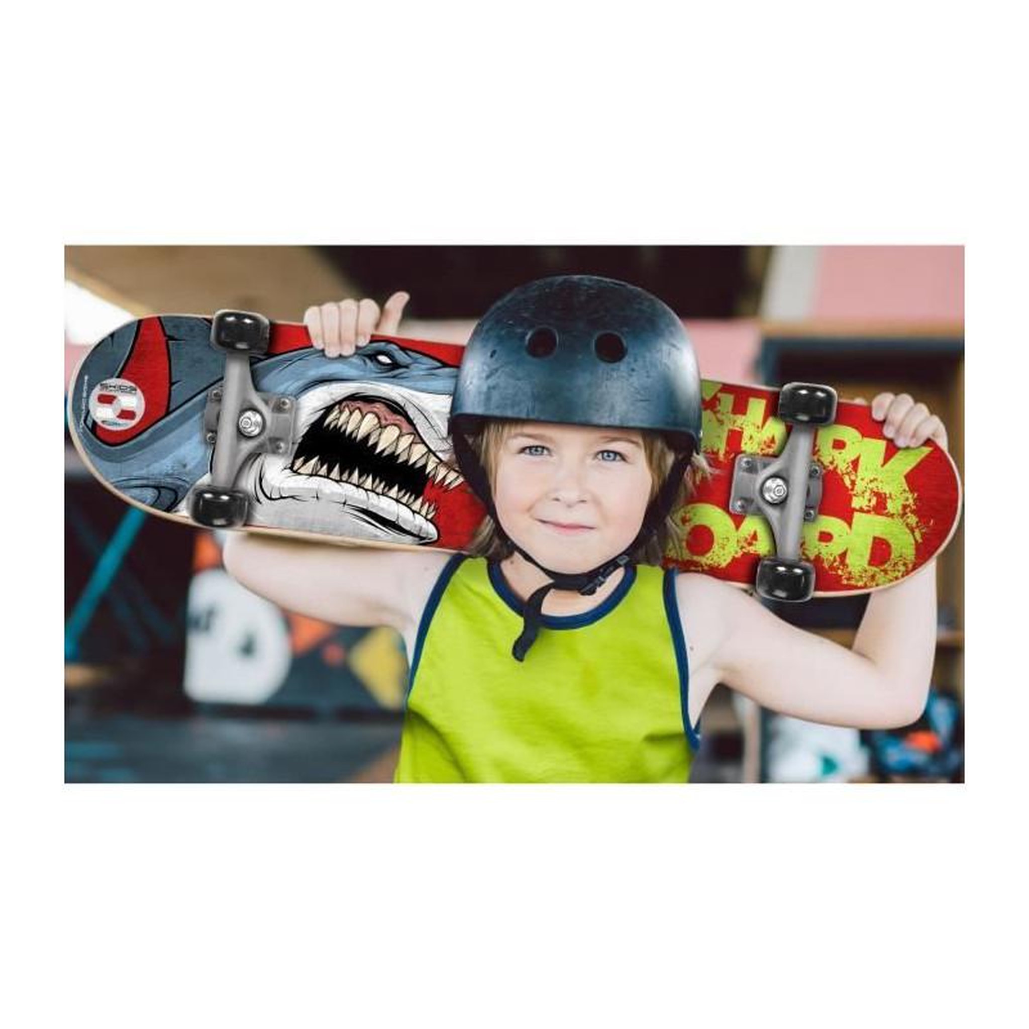 Voir la diapositive 3 : STAMP STAMP Skateboard 28 x 8 Shark Skids Control