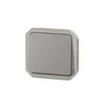 Legrand Interrupteur ou va et vient étanche PLEXO 10AX 250V~ avec enjoliveur finition gris (boîte de 10) LEGRAND 069511L