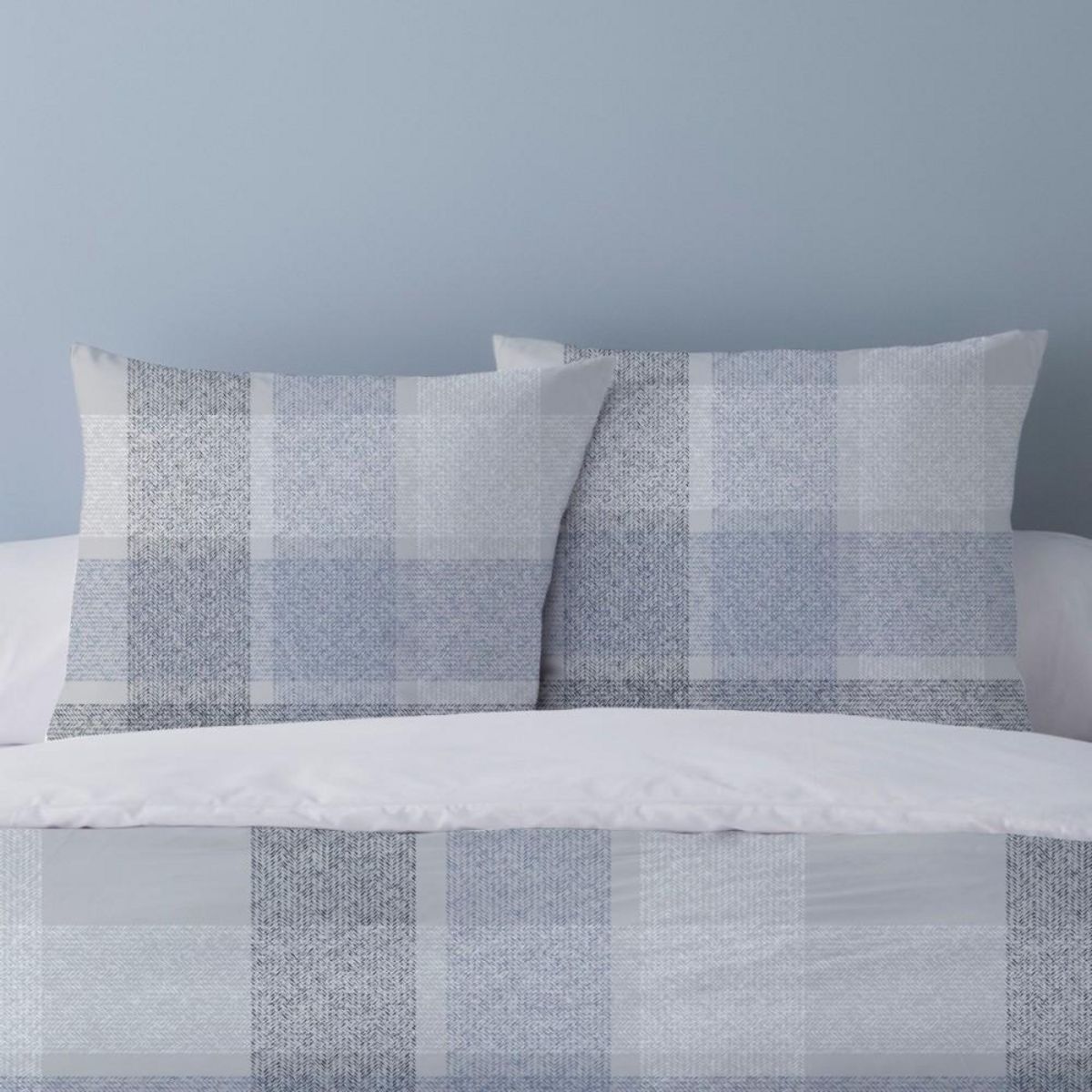 Dourev Housse de couette 240x220 + 2 taies flanelle 100% coton