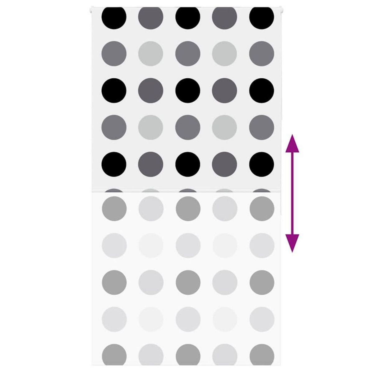 VIDAXL Store enrouleur de douche 130x240 cm largeur du tissu 126 cm