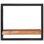 Voir la diapositive 2 : VIDAXL Etageres murales 2 pcs 40x24x35 cm Bois d'acacia et acier