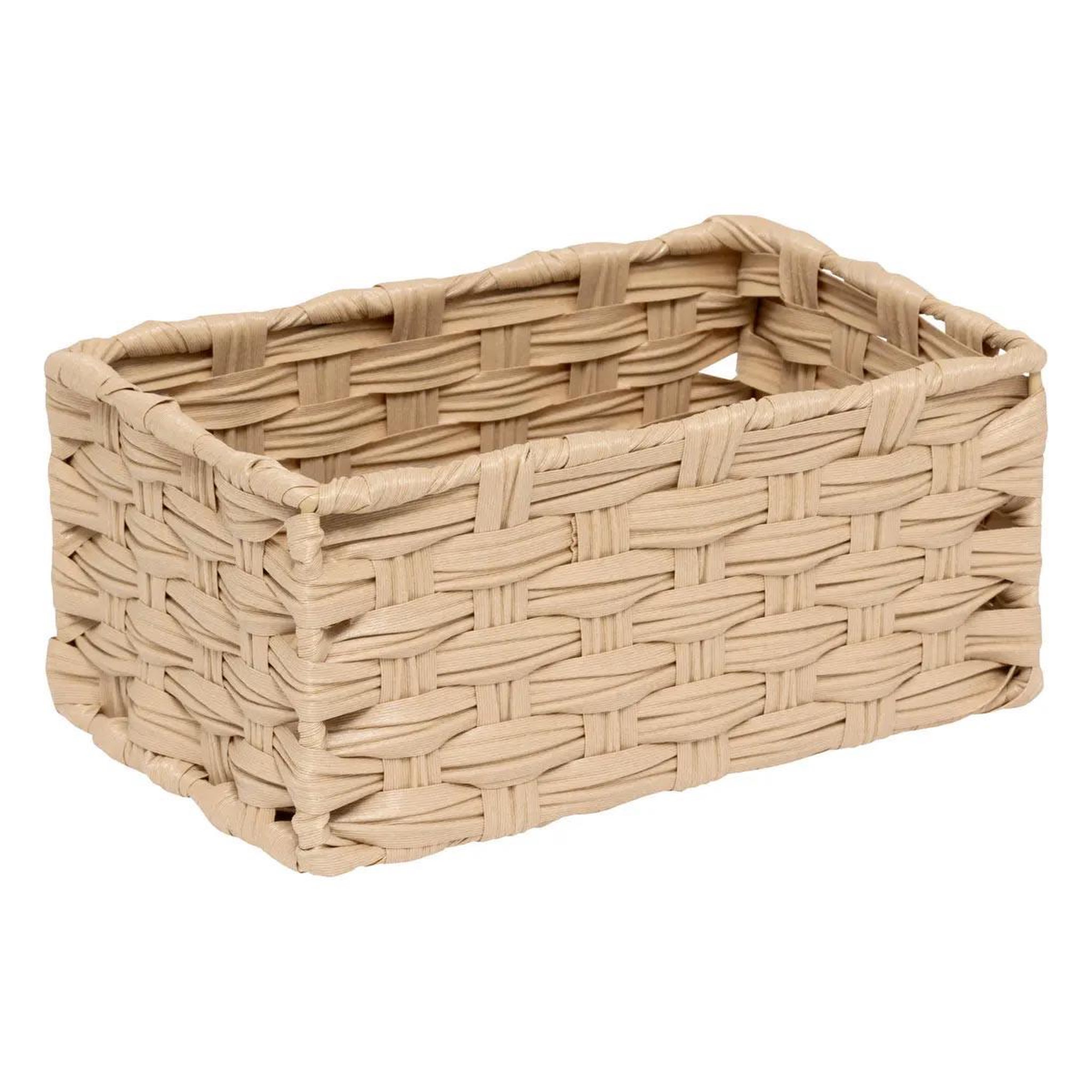 Voir la diapositive 3 : FIVE Lot de 3 paniers de rangement hauts  tressé  30cm naturel