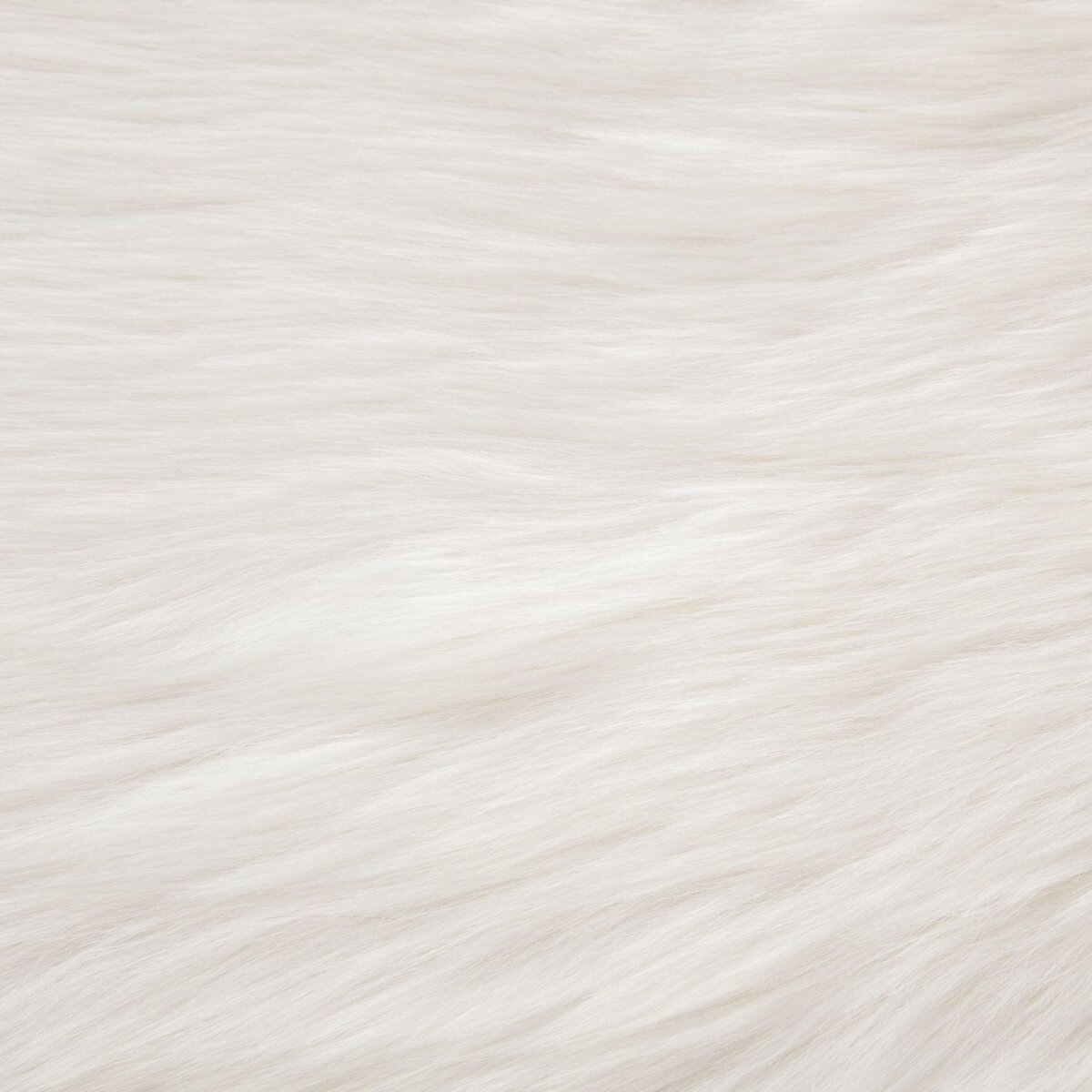 Atmosphera Kids Tapis imitiation fourrure enfant Douceur - L. 60 x l. 90 cm - Blanc